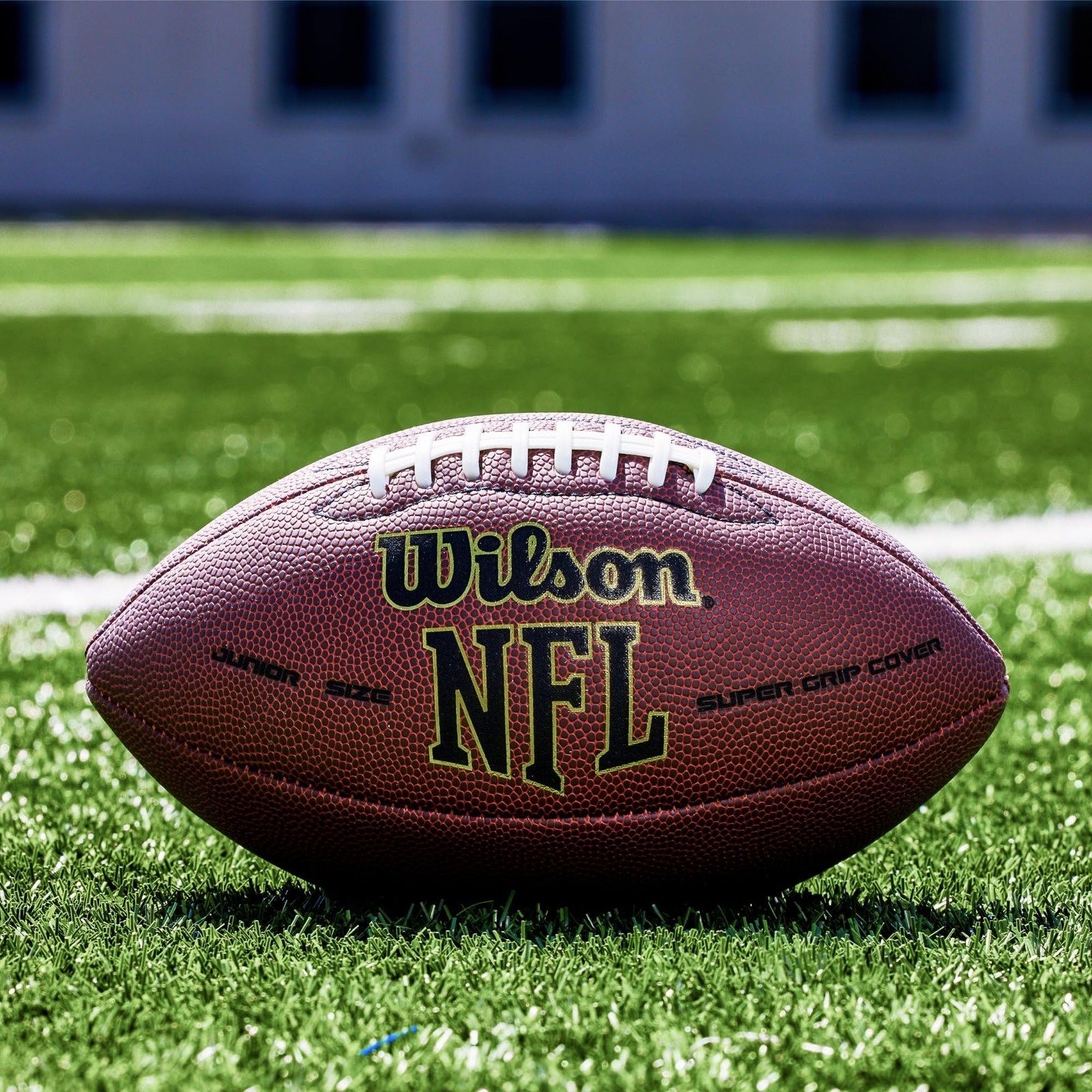 Wilson Nfl Super Grip Composite Football – Junior Size Brown Wtf1793