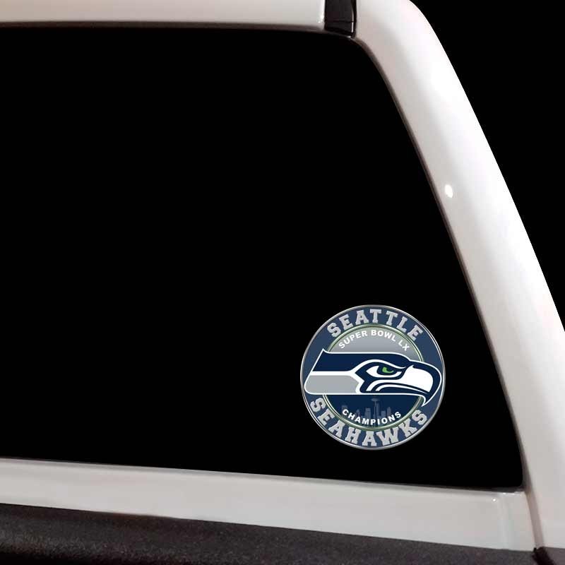 Seahawks Football Decal Super Bowl 2026 Sticker for 12th Man Seattle Fans