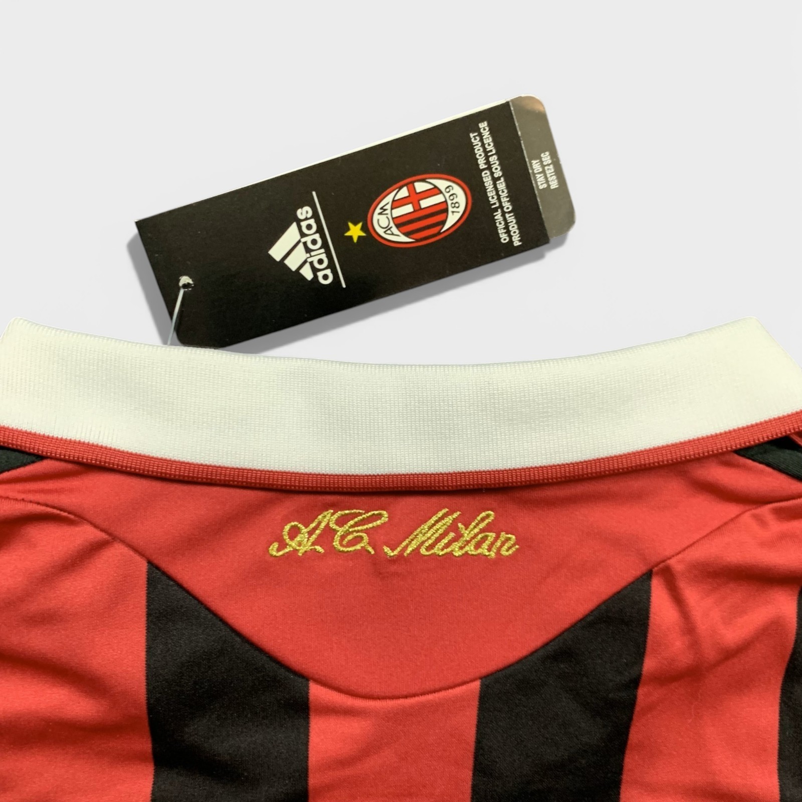 Ronaldinho #80 AC Milan 2009/10 Long Sleeve Jersey Retro – Men’s Sizes – New