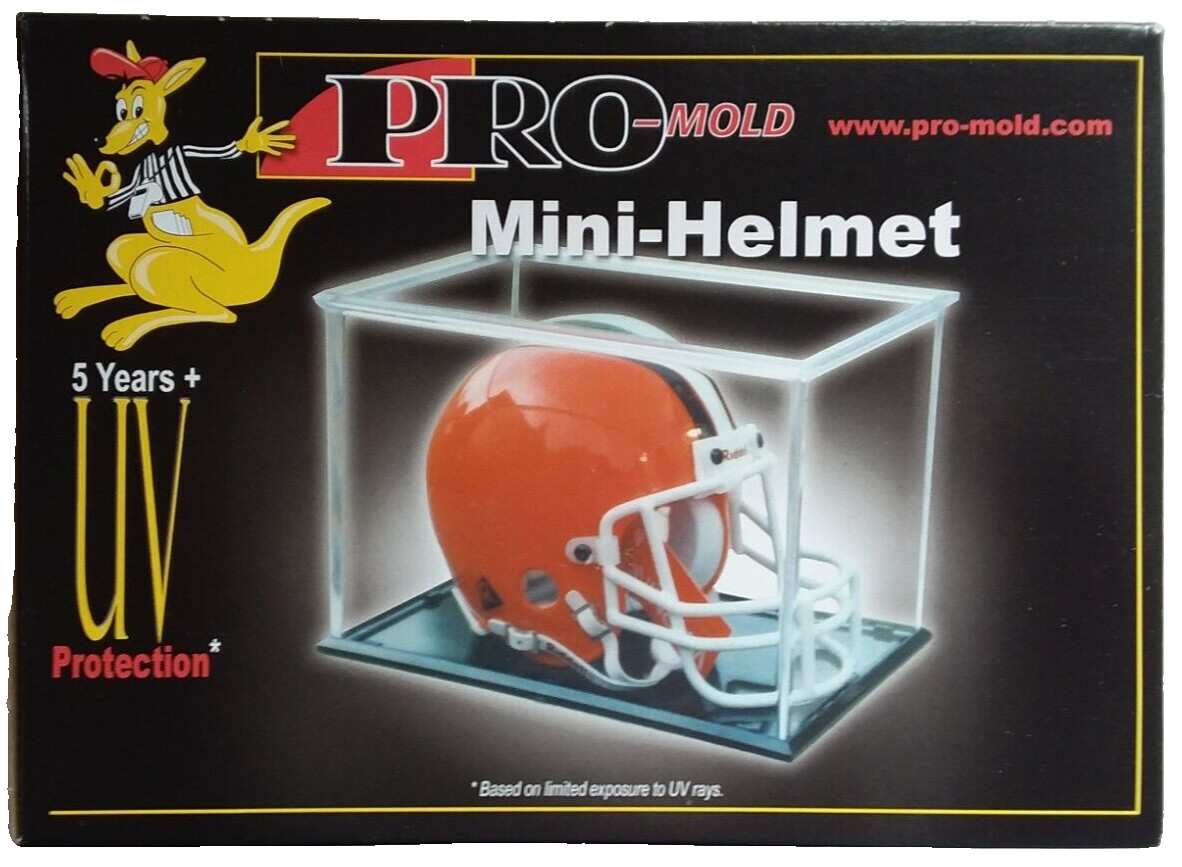 ProMold Mini Helmet Display Case 8×5.5×5.5 Stackable 5 Year UV Protection NEW