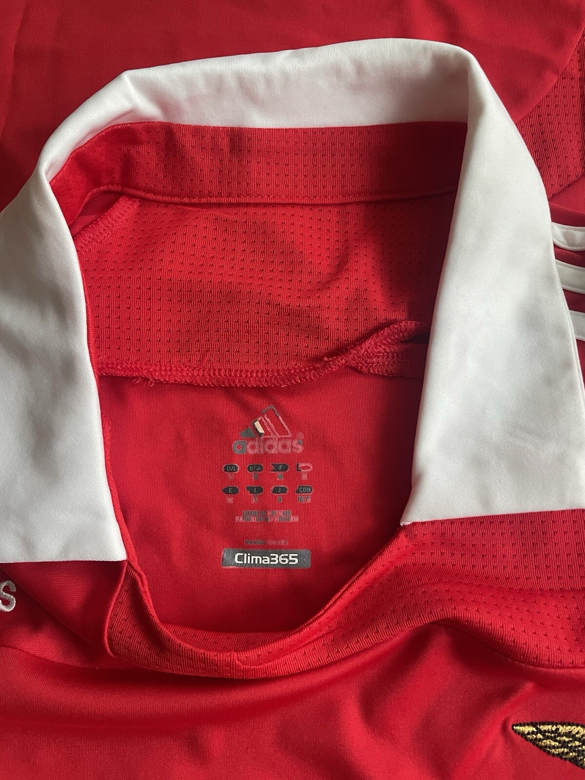 SL Benfica 2007/08 Adidas Jersey Size Medium NWOT Rui Costa