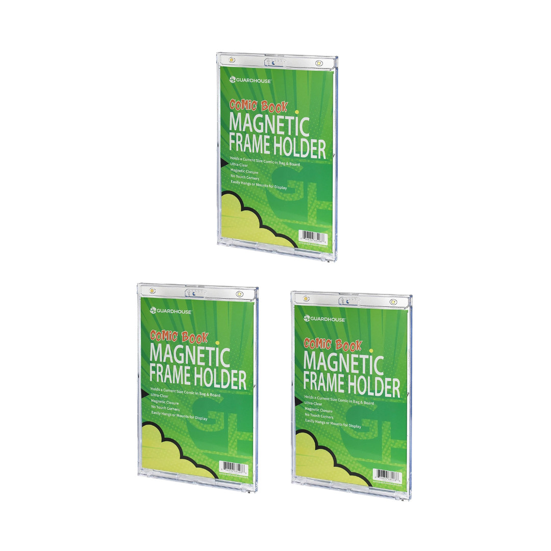 3 Comic Book Magnetic Holder For Current Comic Display Frame Acrylic Guardhouse