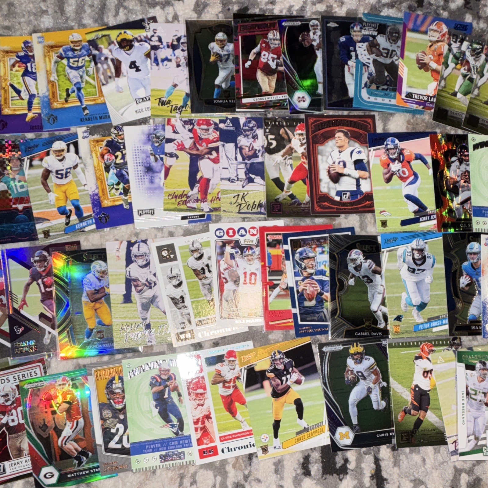 Panini 2018-2026 NFL Football Card Lot – 80 Cards Prizm/Chronicles/Prestige RC