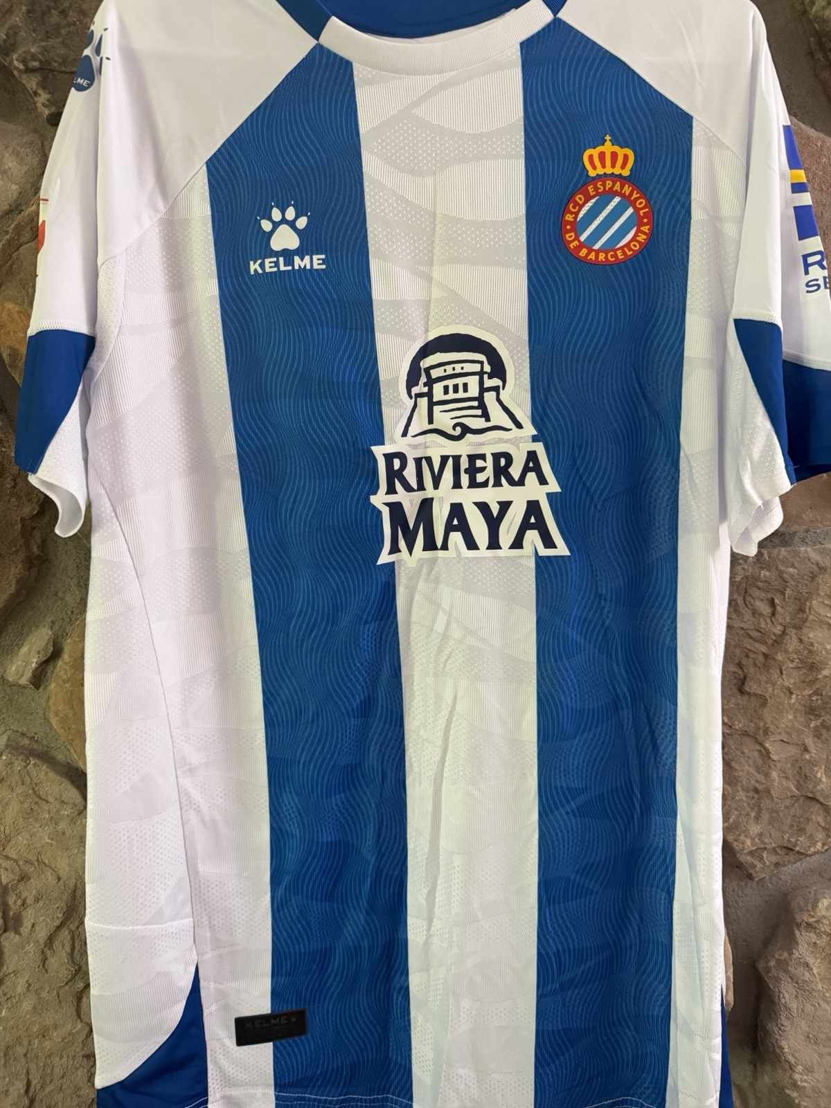 RCD ESPANYOL 2018/2019 HOME FOOTBALL SHIRT KELME SOCCER JERSEY MEN’S XL