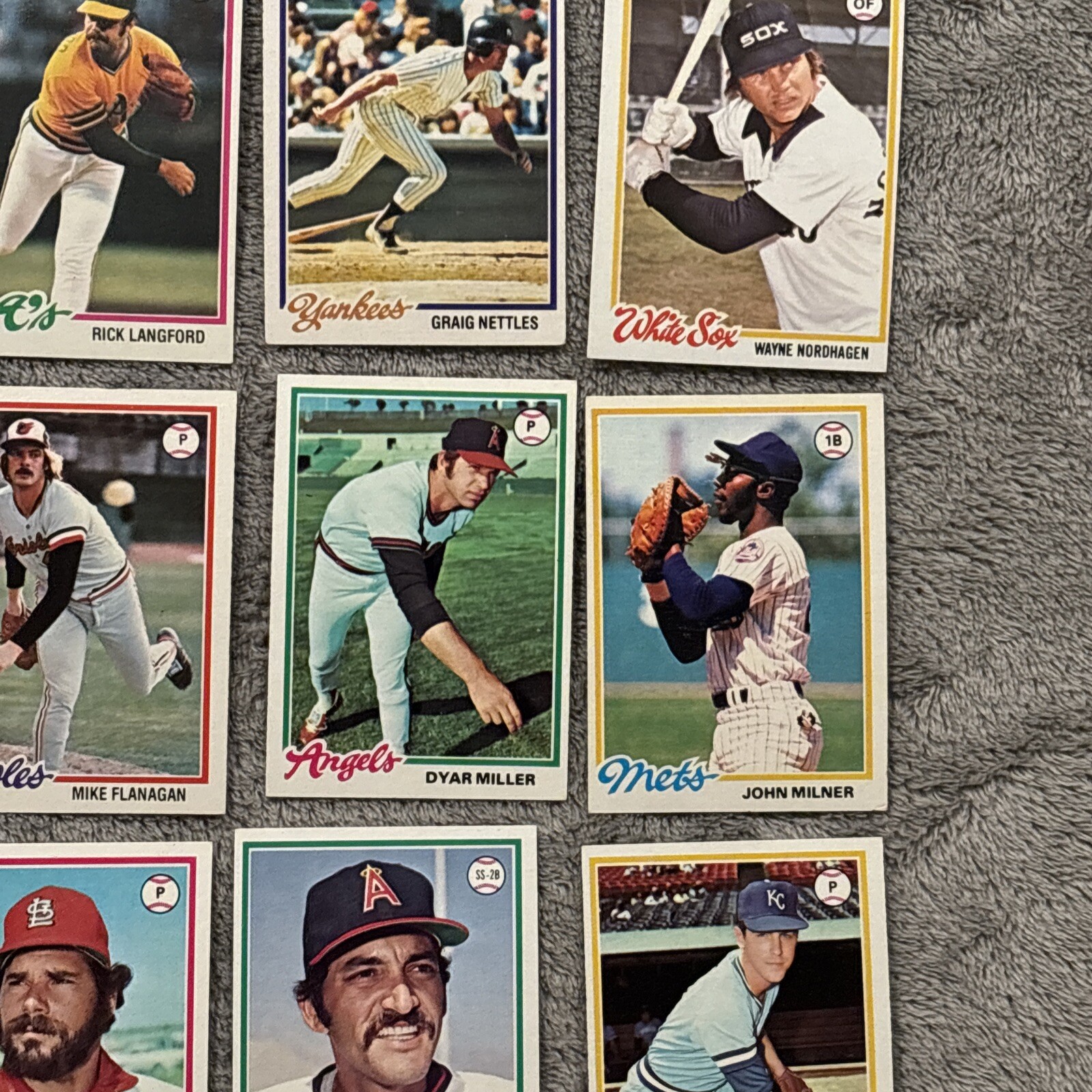 1978 Topps Baseball Card Singles #176-350 U Pick