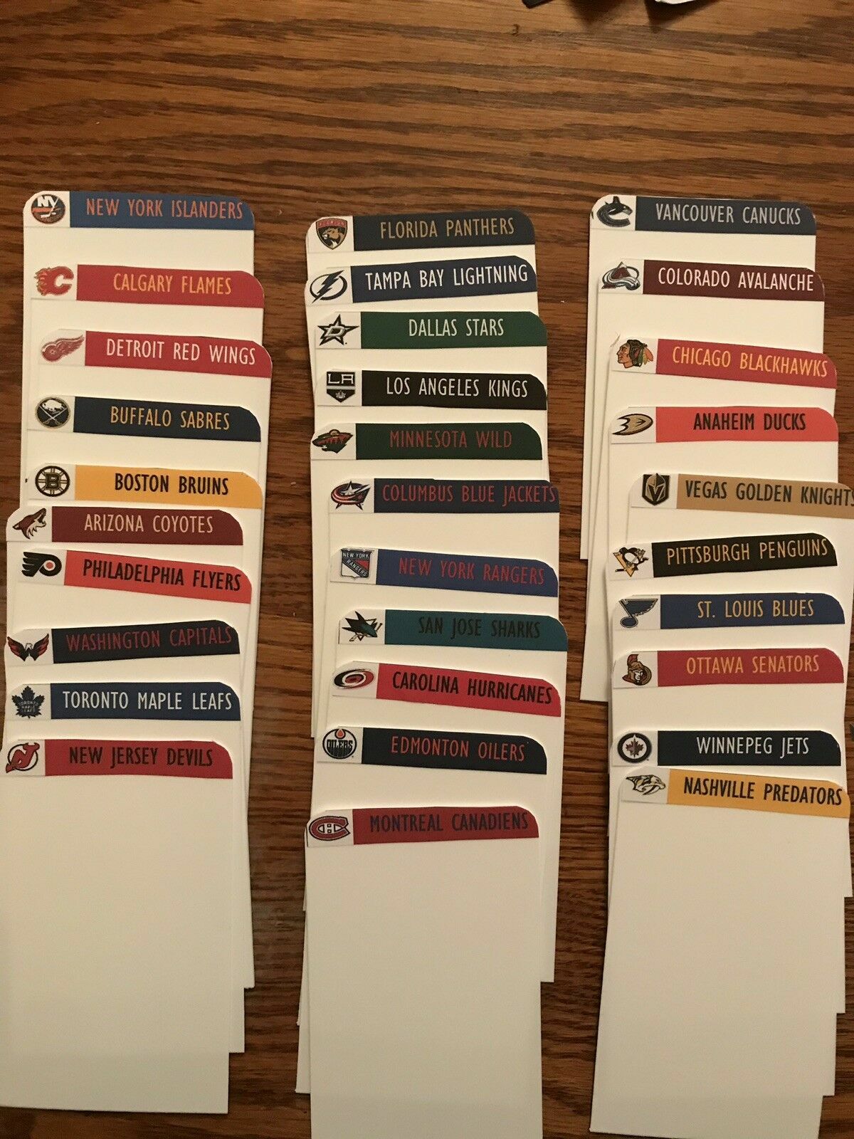 Customized Sports Card BCW Tall Dividers w/Labels NFL MLB NBA NHL & Players!