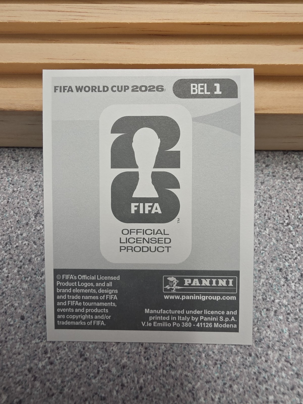 2026 Panini FIFA World Cup Sticker Belgium #BEL1 Emblem Logo Badge Foil