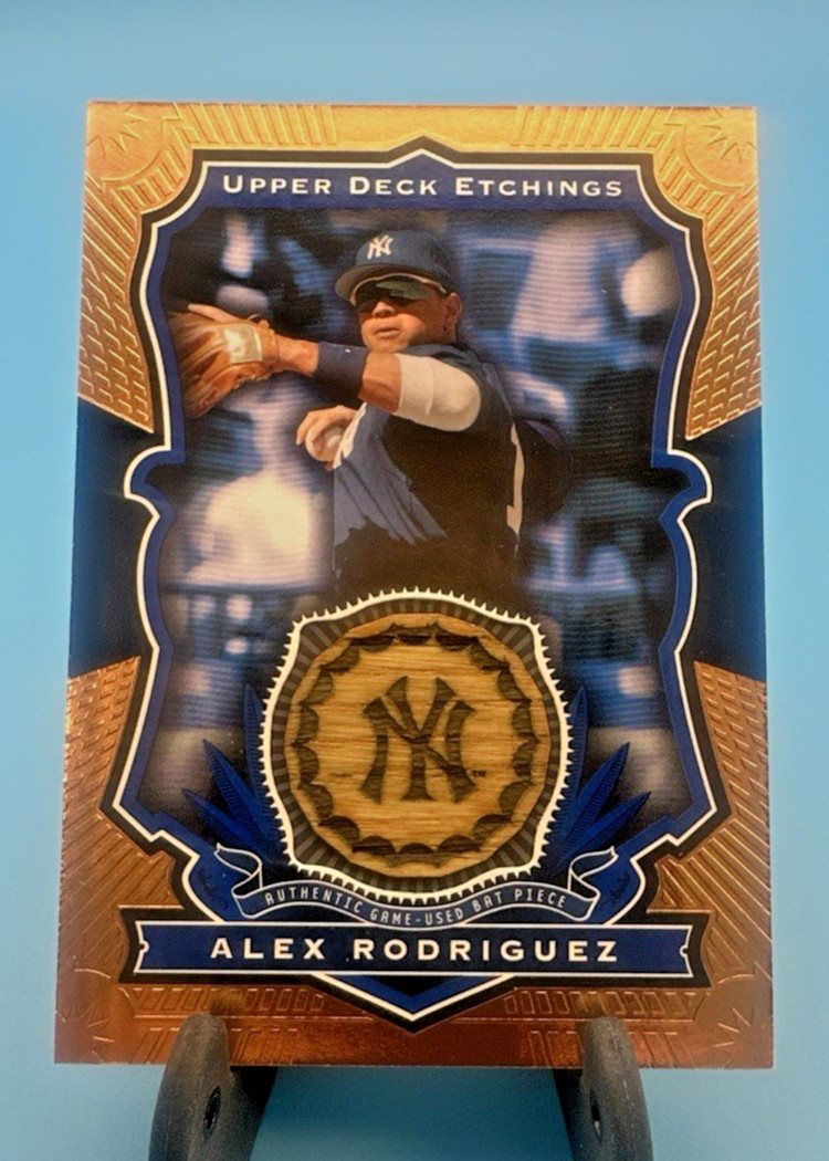 2004 Upper Deck Etchings – Baseball Etching Bats Alex Rodriguez #BE-AR Blue