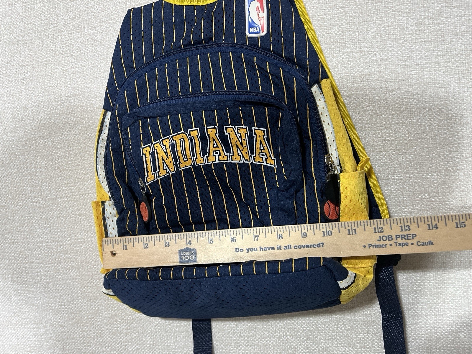Vtg Indiana Pacers The Orignal Ball Bag Custom made Jersey back pack y2k