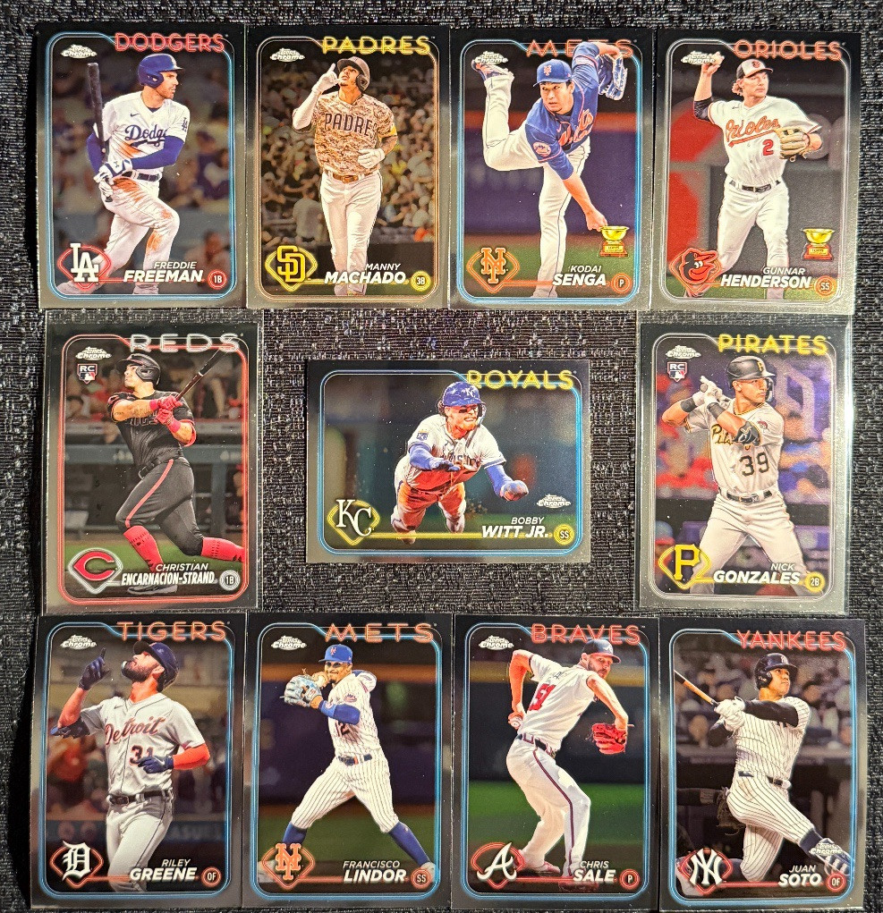 2024 Topps Chrome Base Complete Your Set You Pick Baseball Card #1-150 MLB