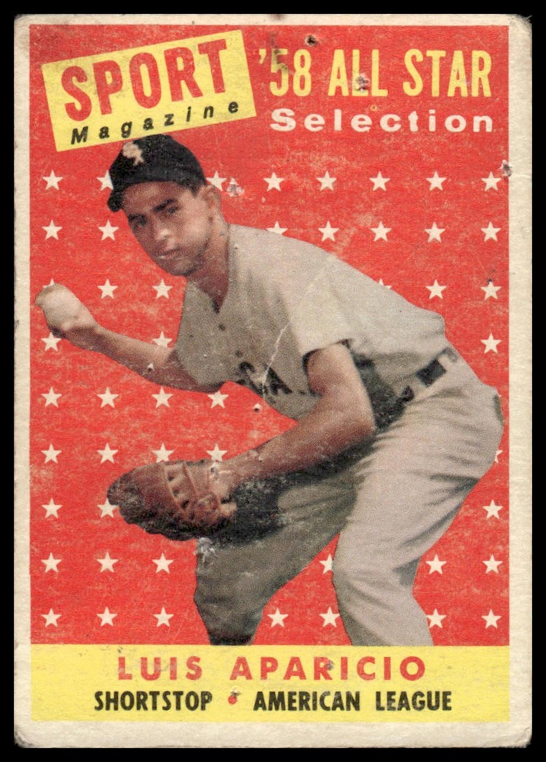 1958 Topps Luis Aparicio #483 Chicago White Sox – Poor