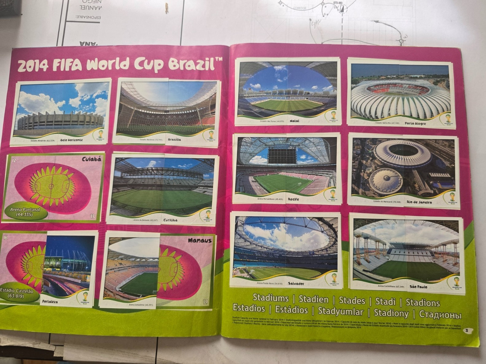 PANINI World Cup Brazil 2014 Album (only missing 15 stickers)