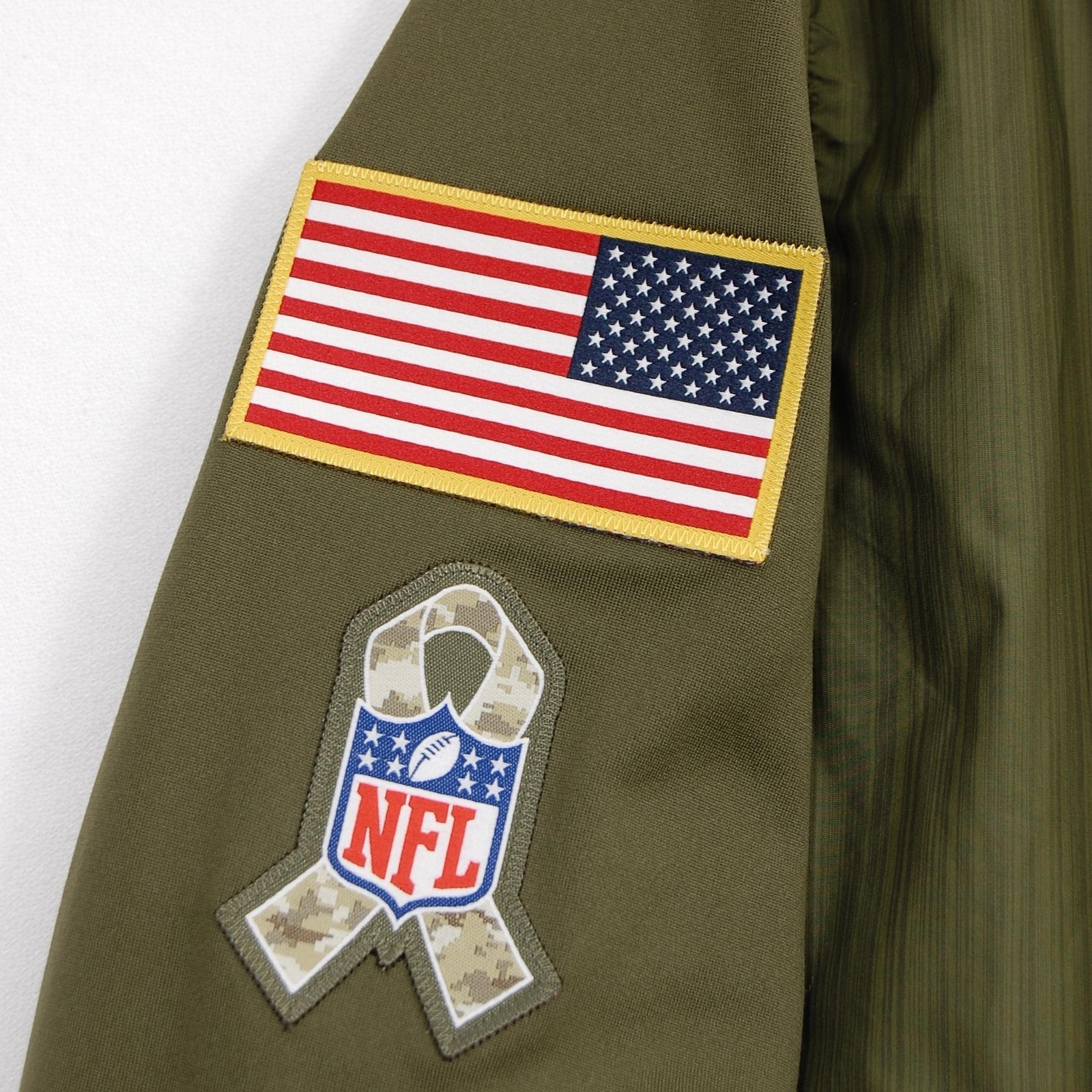Denver Broncos Jacket Mens XXL Olive Green NFL Football Nike Salute to Service