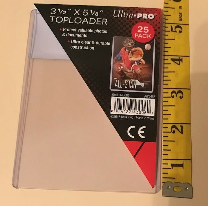 ANY QUANTITY 3 x 5 ” Toploader 3 1/2″ x 5 1/8″ Card Holder Photo Frame BRAND NEW
