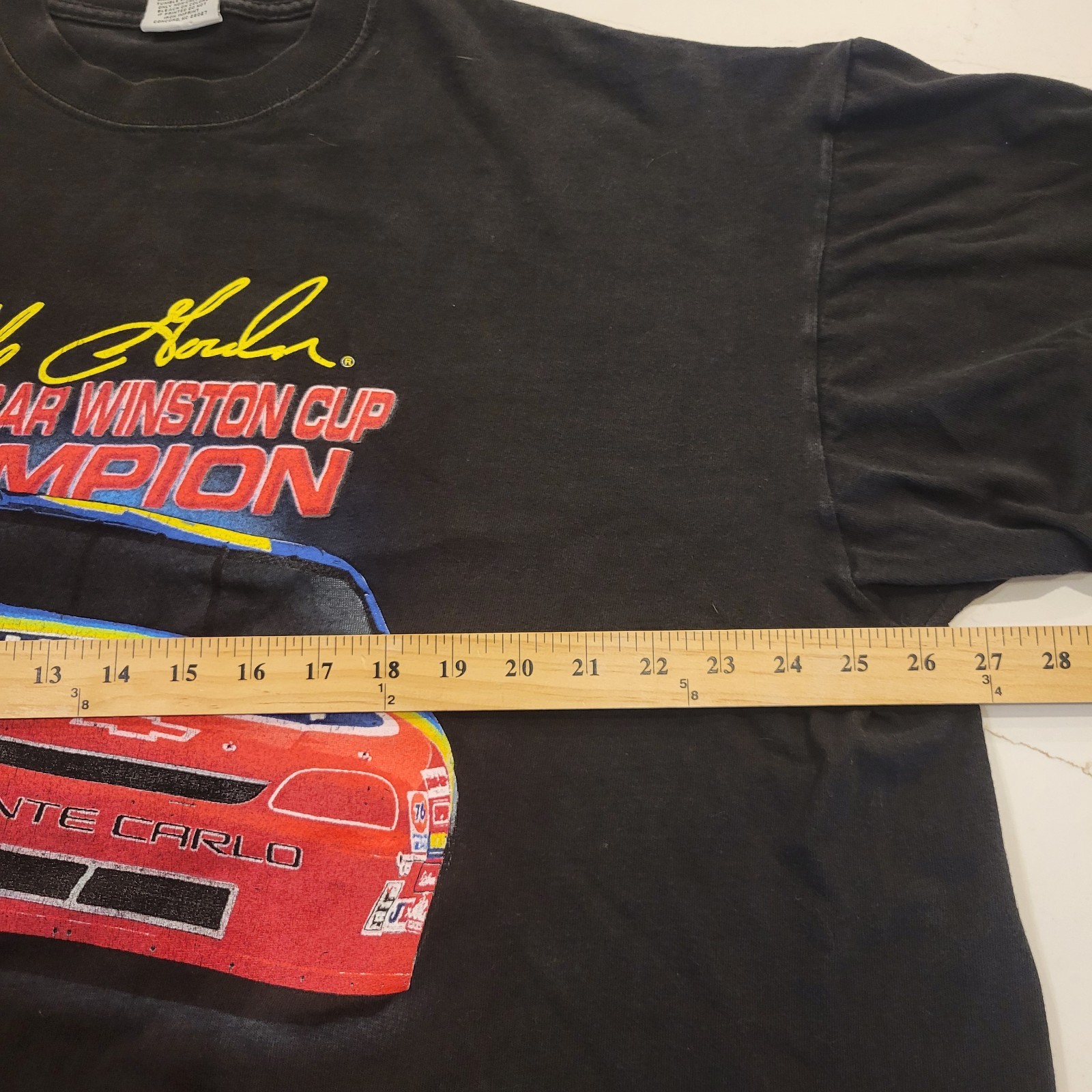 VTG NASCAR Jeff Gordon T Shirt XL #24 1995 Winston Cup Champion Double Sided Blk