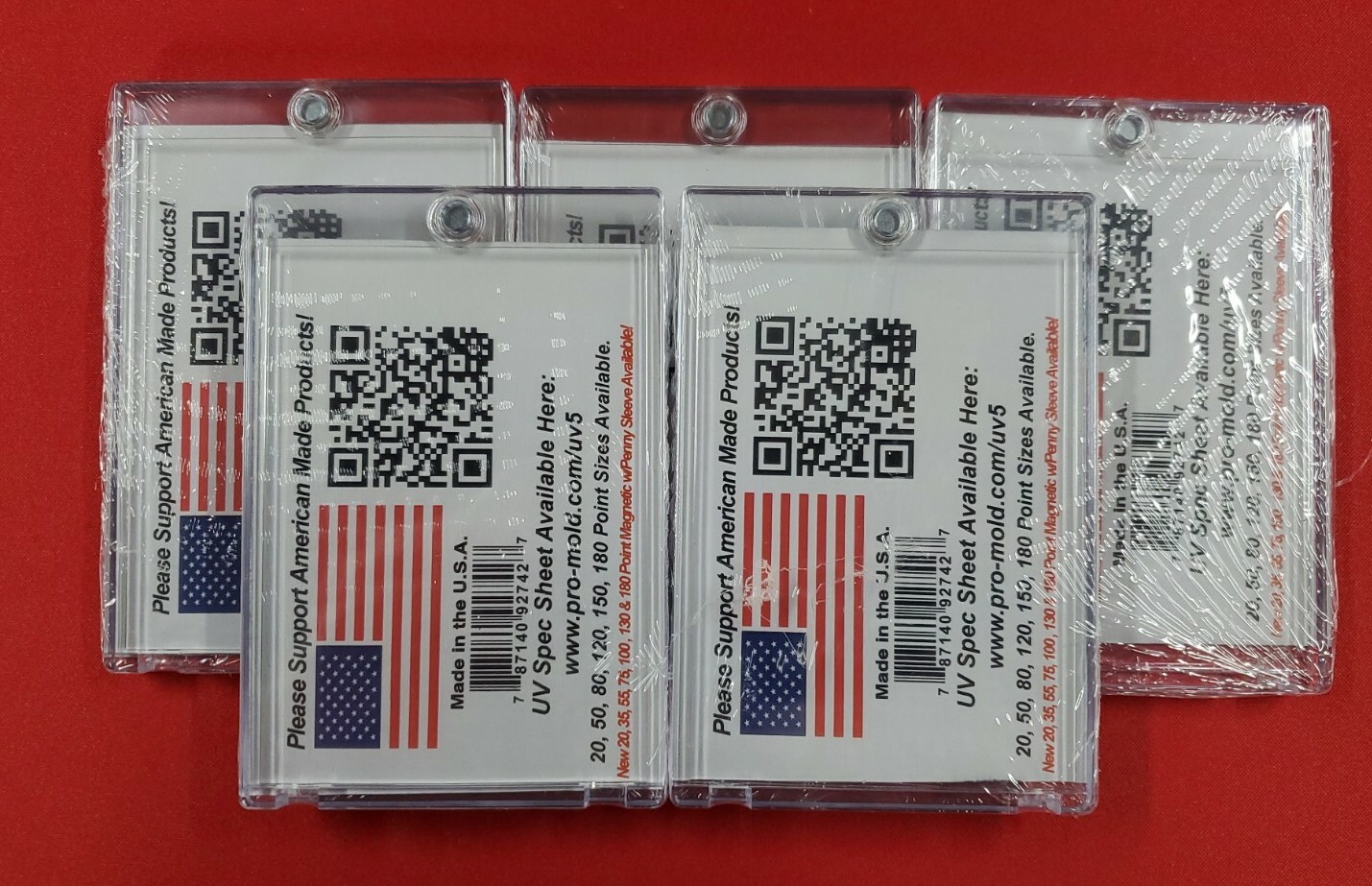 5x Pro-Mold 35 PT Magnetic Card Holder w/ Penny Sleeve MH35S 1st Gen