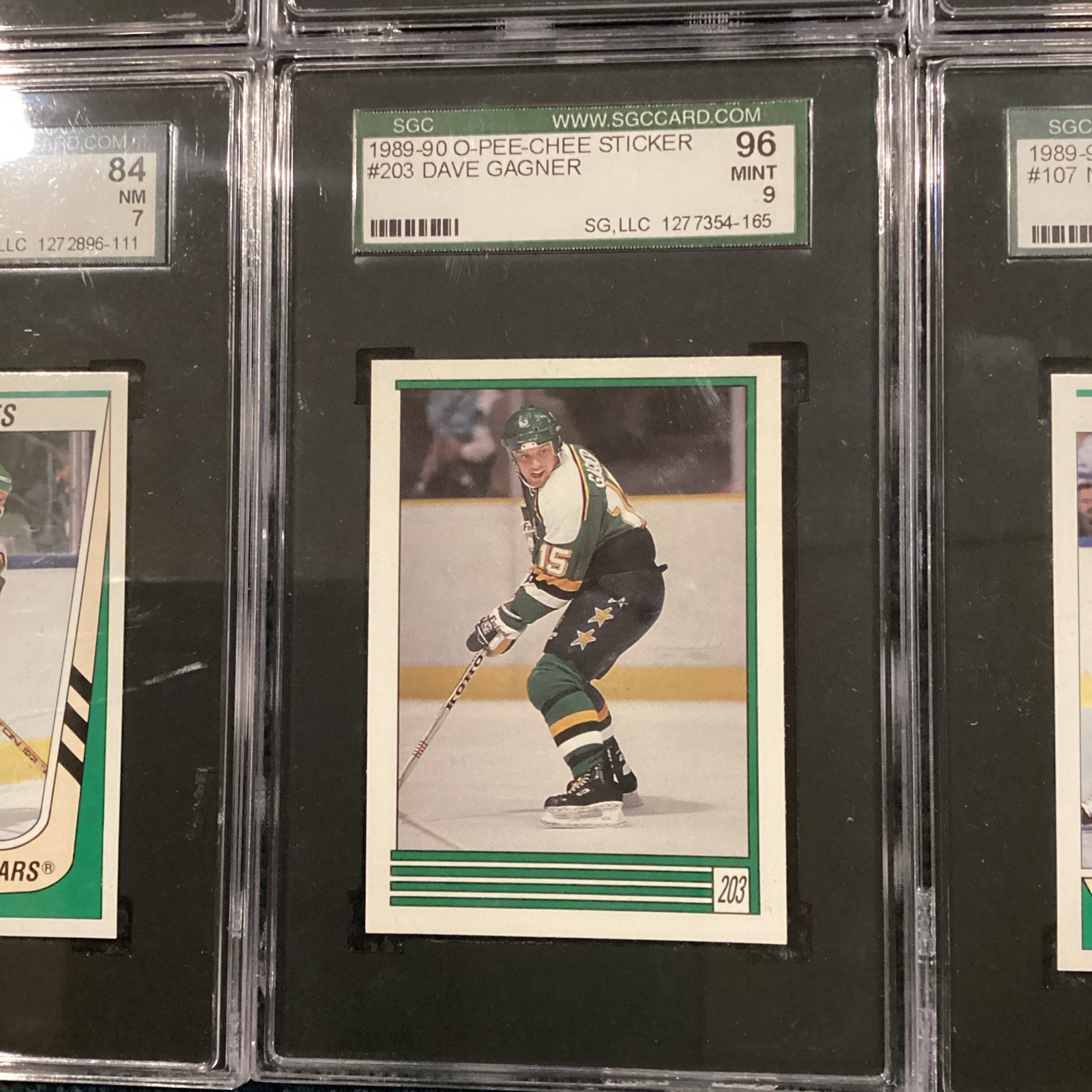 12x 1989-90 Panini & OPC Stickers North Stars ALL SGC 7 8 9 Hockey Star Set Lot