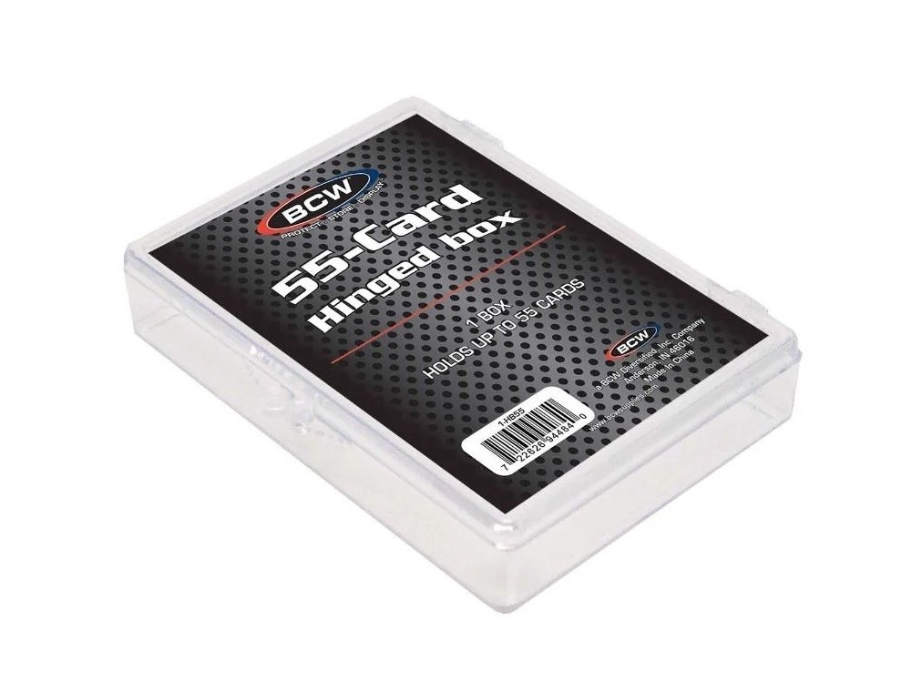50 BCW Hinged Boxes For Deck Of Cards Hold 55 Trading Gaming / Sport Cards New