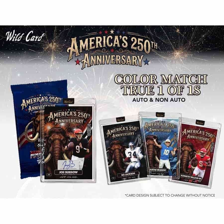 2026 Wild Card America’s 250th Anniversary Mammoth Football Sealed 26WCFA250THM