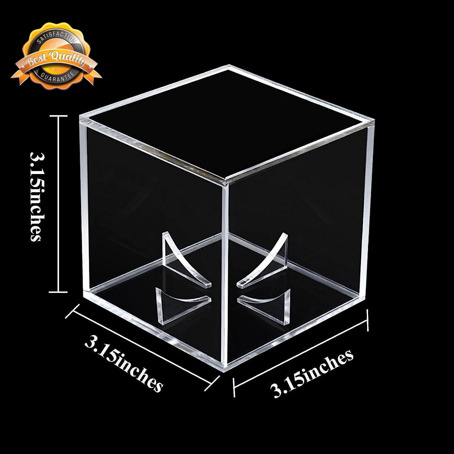 Baseball Display Case UV Protected Acrylic Clear Holder Cube