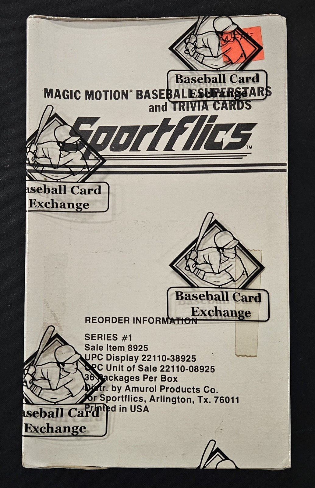 1986 Sportflics Baseball Box BBCE Wrapped/Sealed