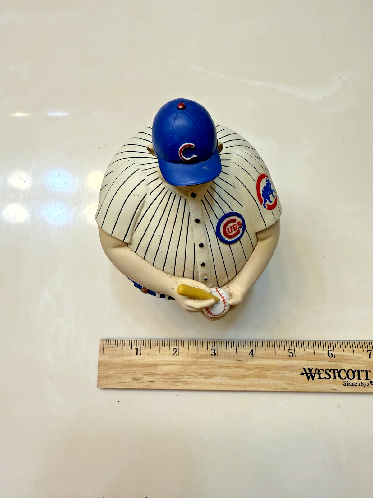 Chicago Cubs Baseball Flip Top Candy Dish 2004 | Department 56 | No Box Hinge