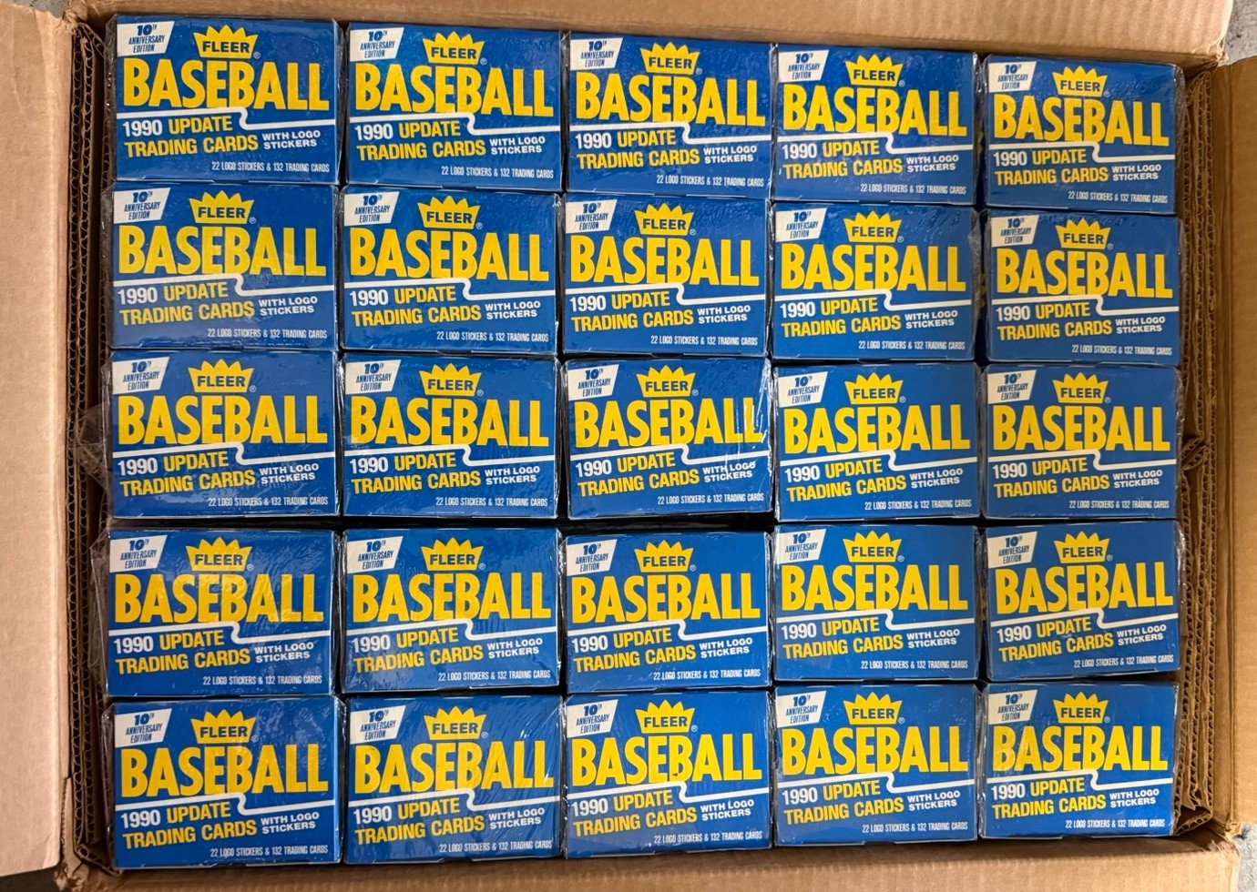 1990 Fleer Baseball Update Case of 50 Sealed Sets Frank Thomas Rookie #U-87
