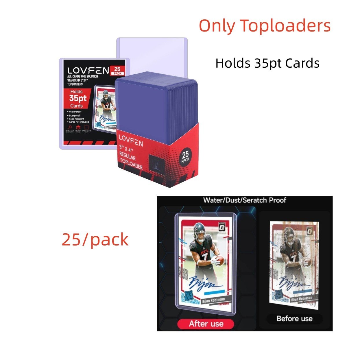 6 Slot Box Case/ Toploader/ Magnetic Card Holder For 35pt Pokémon Trading Cards