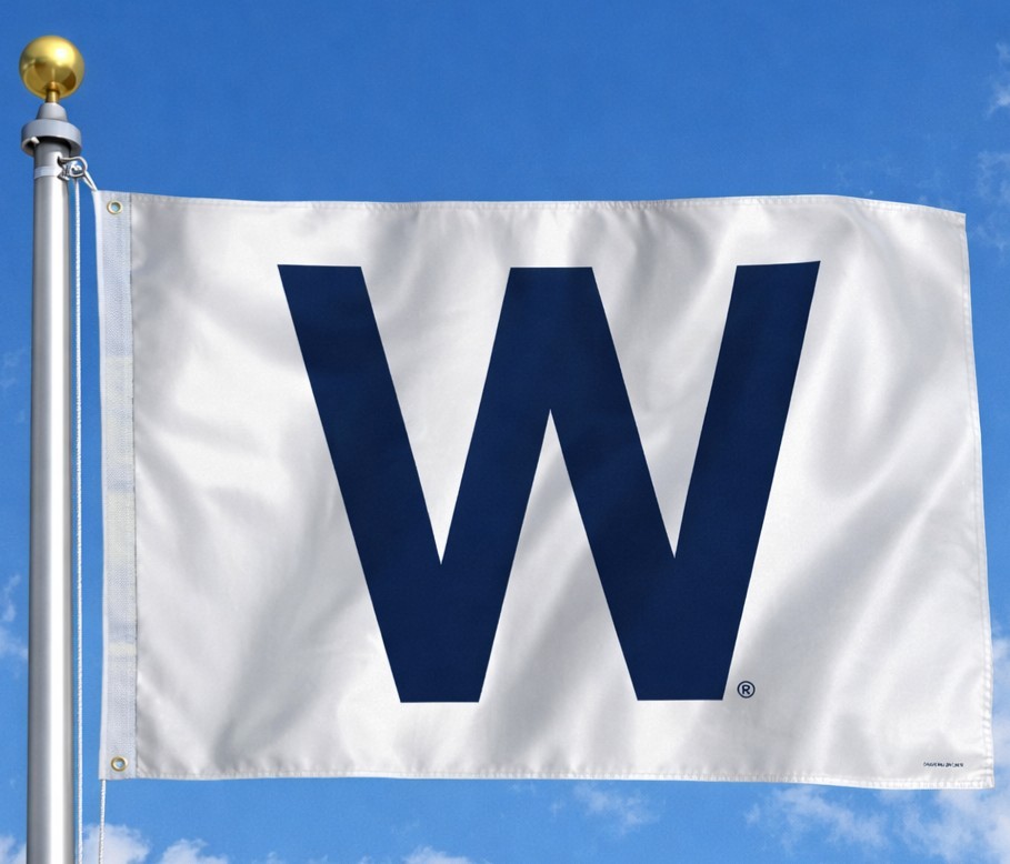 Chicago Cubs W Flag 2 X 3