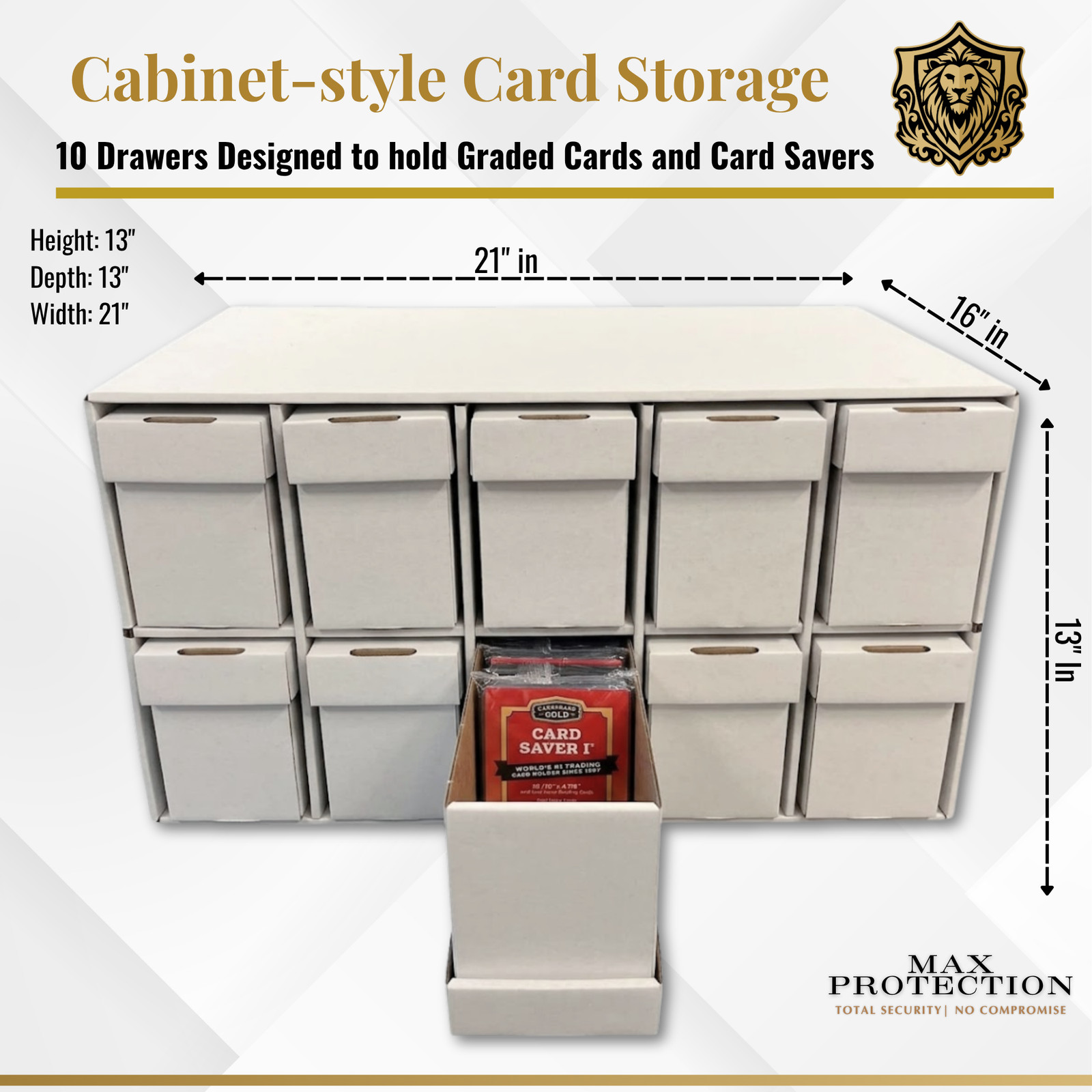 Graded Card Penthouse Storage Box System – Holds Graded Cards and Card Saver 1’s