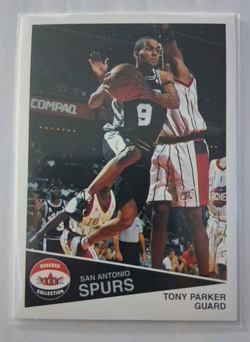 2001-02 Fleer Shoebox Collection Tony Parker RC 1659/2500 Super Clean RARE SP