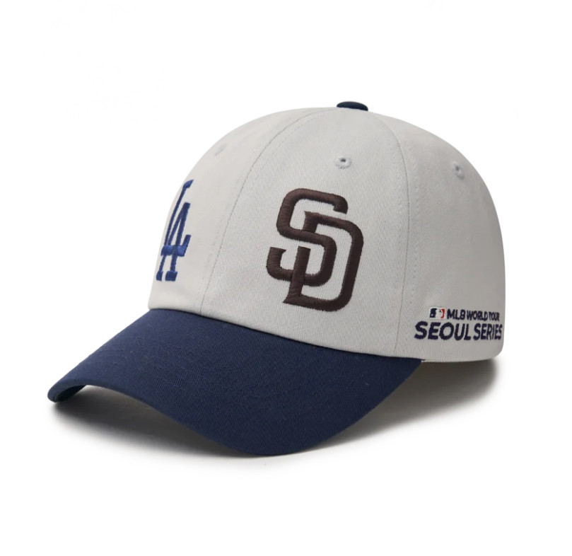 MLB KOREA World Tour Seoul Series Basic Dual Logo Ball Cap, LA Dodgers/SD Padres