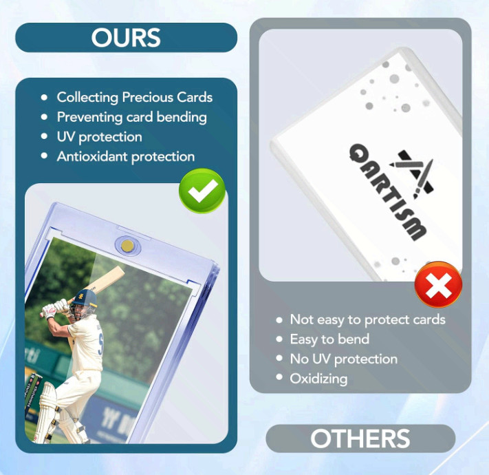 100ct Magnetic Card Holders, Magnetic 35pt One Touch Card Holders,U-V Protection
