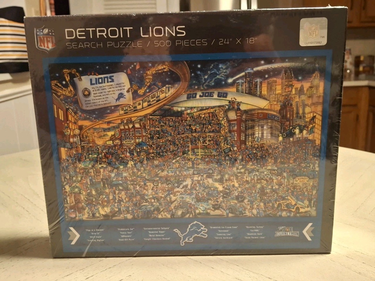 NFL Detroit Lions Puzzle 500 Pcs (CAN YOU FIND JOE) Football