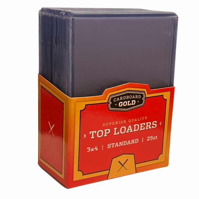 Cardboard Gold 35 pt Standard 3×4 Top Loaders 1 25 50 75 100 150 200