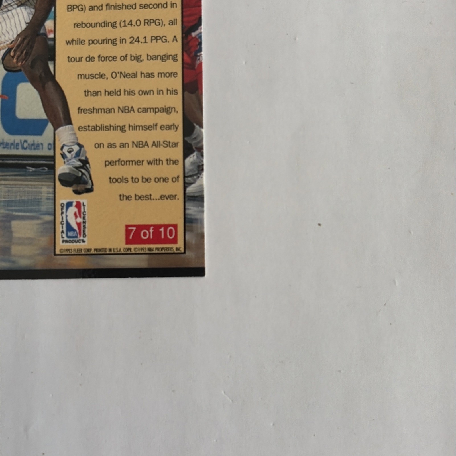 1992-93 Fleer Ultra – All Rookie Series #7 Shaquille O’Neal (RC)