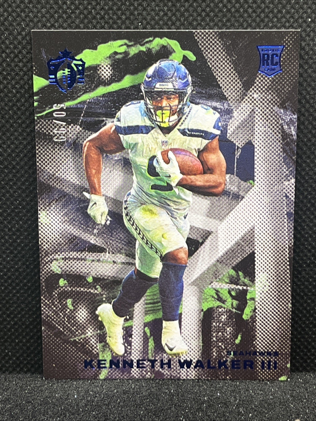2022 Panini Chronicles Gridiron Kings Kenneth Walker III Blue 50/99 Rookie