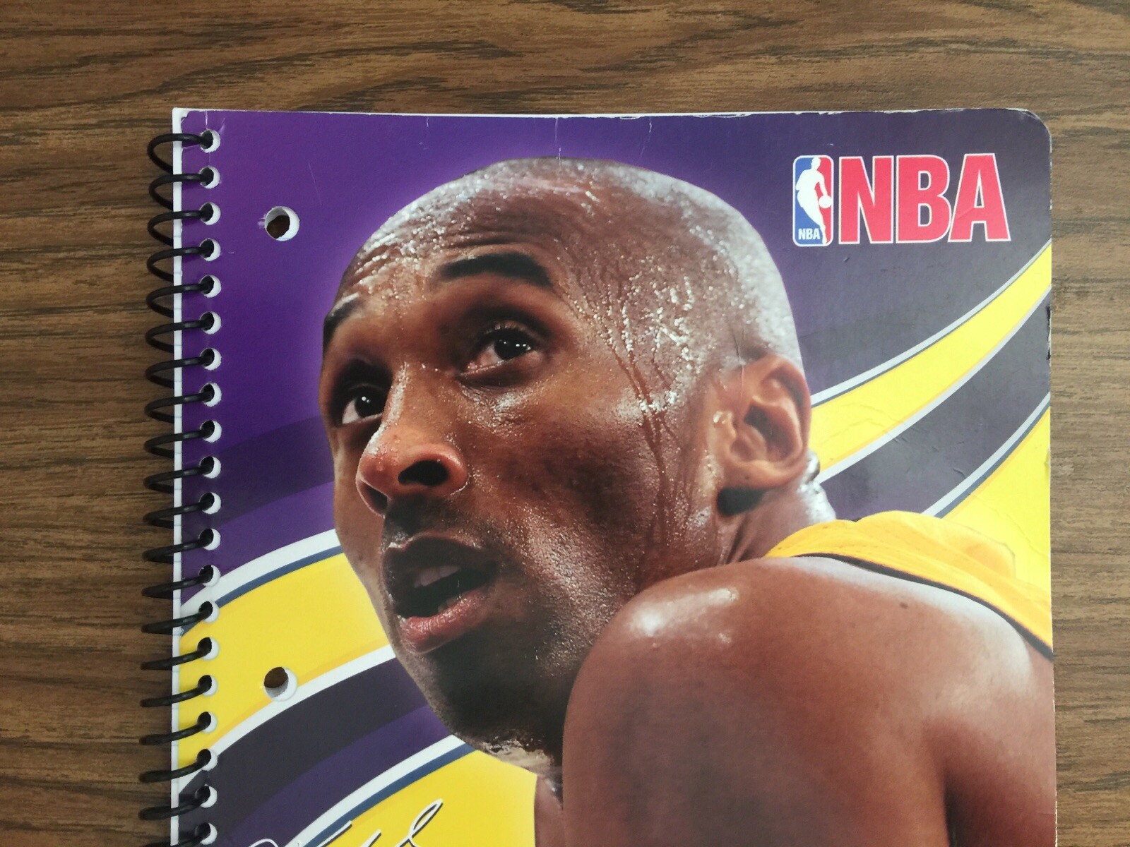 2014 KOBE BRYANT AUTOGRAPHED NBA SPIRAL NOTEBOOK – 80 SHEETS – 10.5 in. x 8 in.