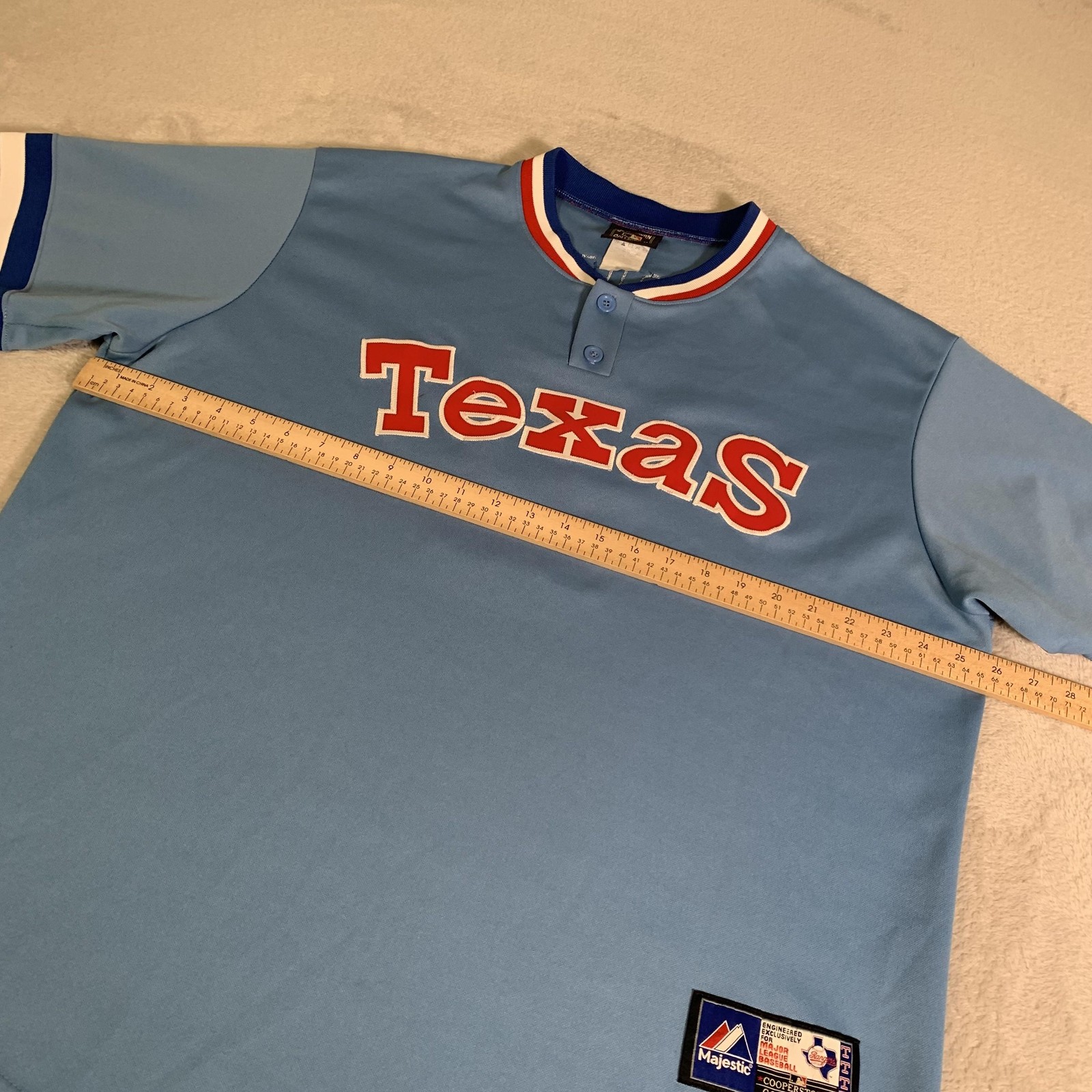 Texas Rangers Jersey Mens XL Blue MLB Stitched Majestic Throwback Yu Darvish 11