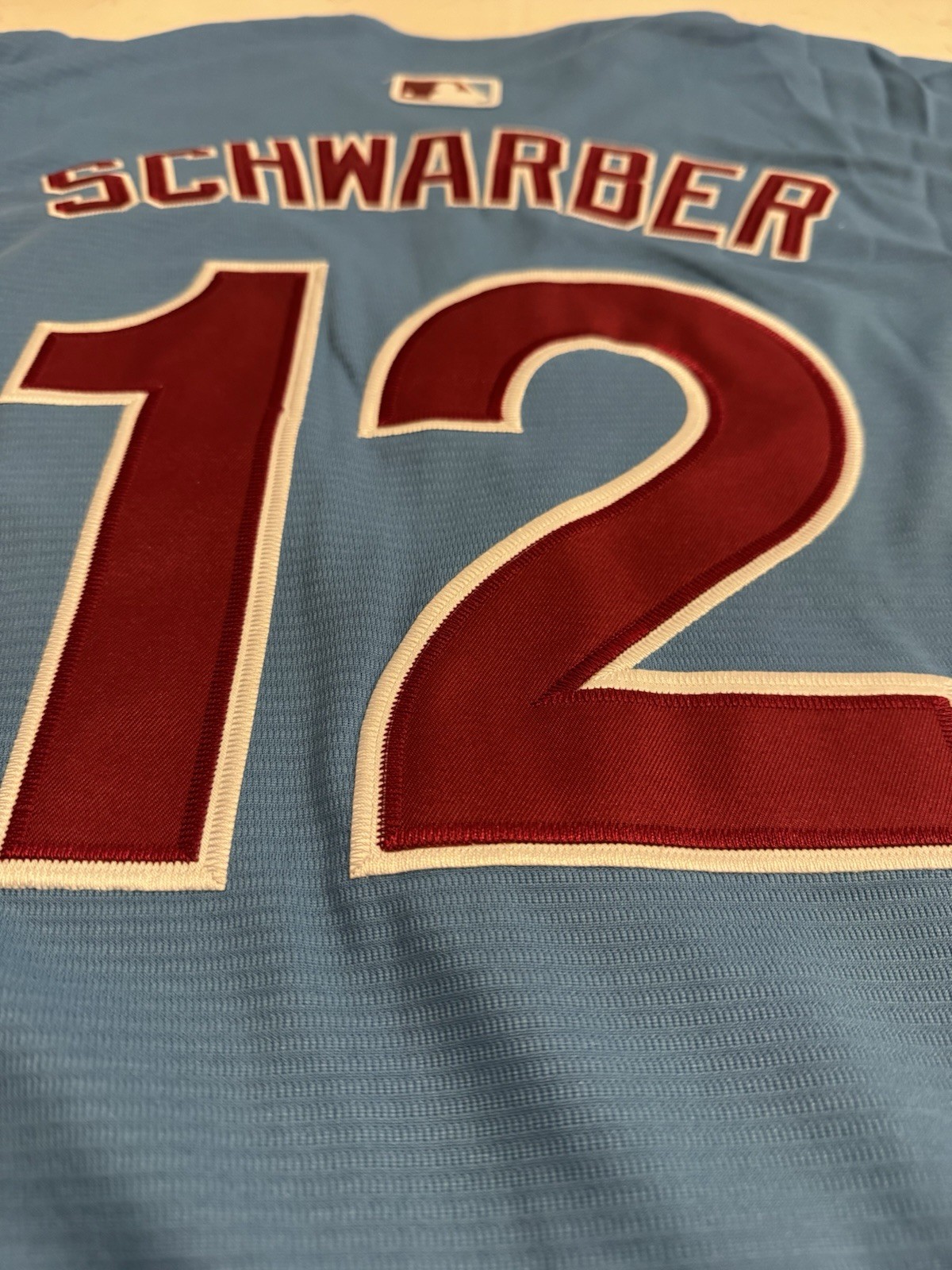 Kyle SCHWARBER Philadelphia Phillies #12 Powder Blue Jersey Adult All Sizes NWT