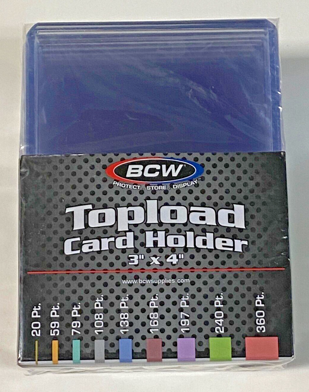 BCW Thick 197PT Card Top Load Holder (Pack of 10), 3 x 4 NEW TOPLOADERS