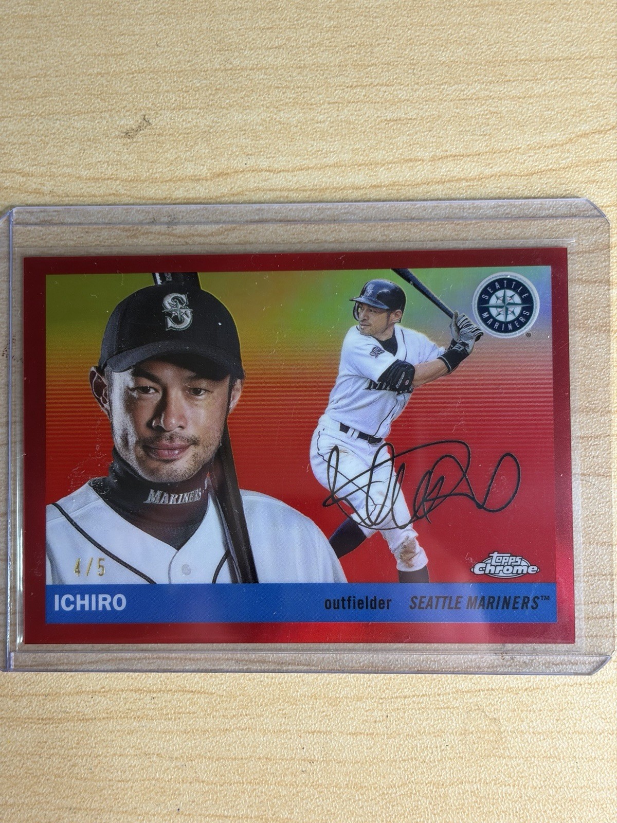 Topps Chrome Platinum 2025 Ichiro Suzuki Seattle Mariners #363 SSP /5 True Red