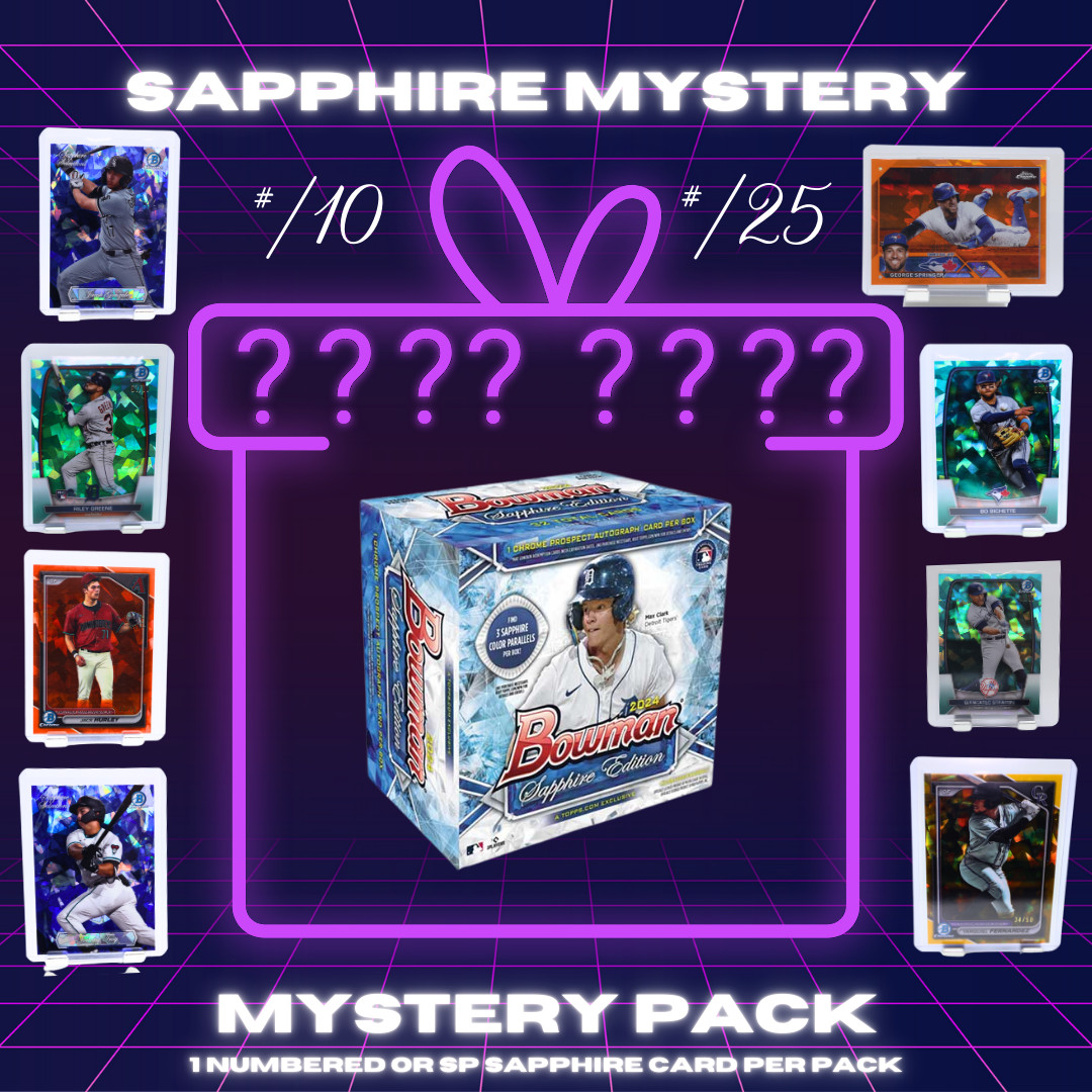 MLB Sapphire Mystery Pack – Bowman Sapphire Topps Sapphire #/10 #/25 #/50 #/99