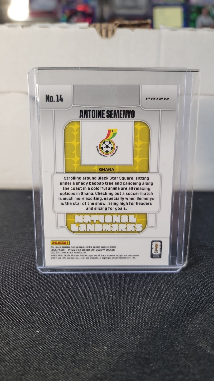 ’26 Panini prizm World Cup Antoine Semenyo National LANDMARK Ultra-Rare Case Hit