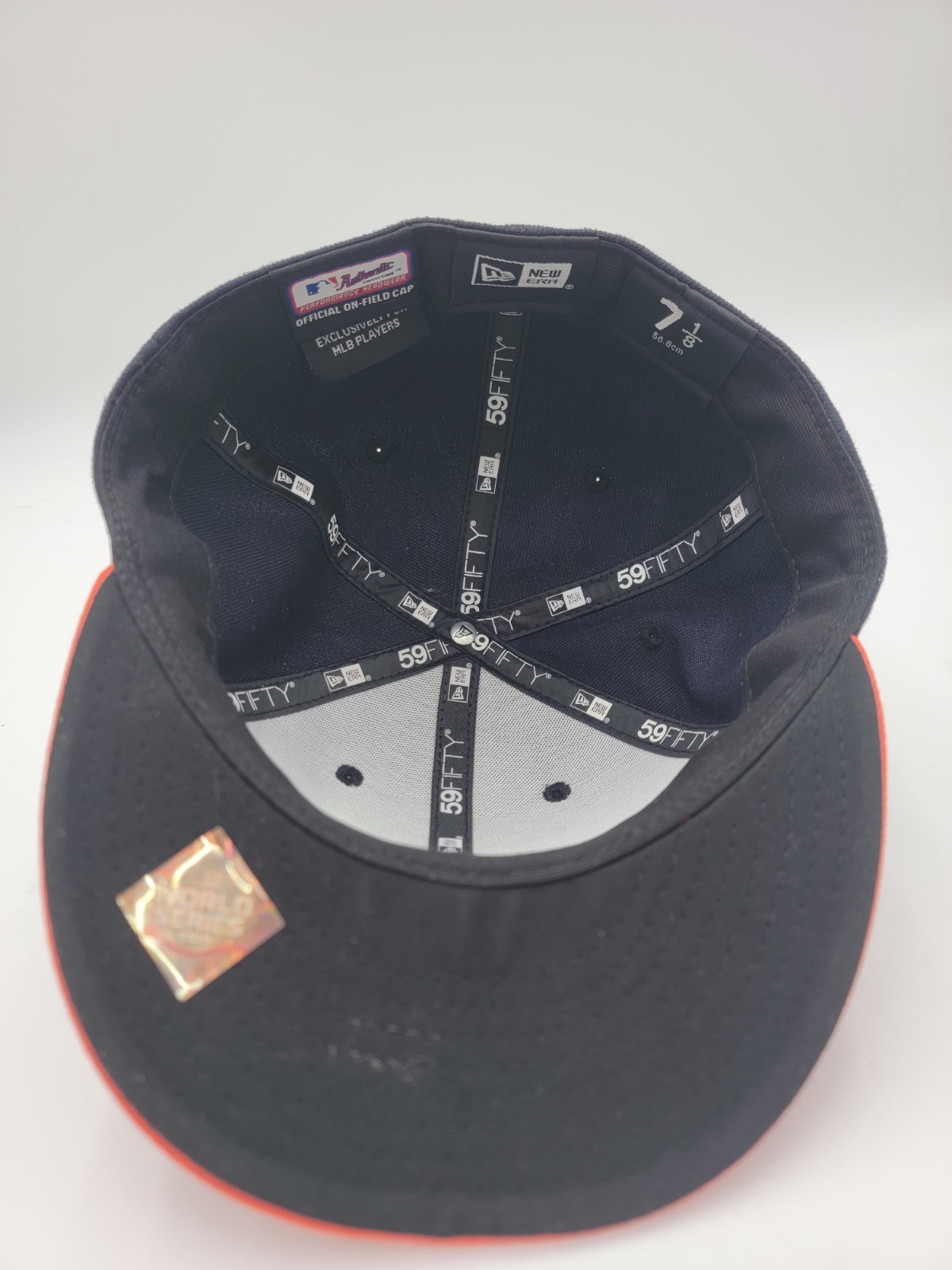 Houston Astros 2019 World Series OFFICIAL New Era Fitted Hat MLB 7 1/8” Used