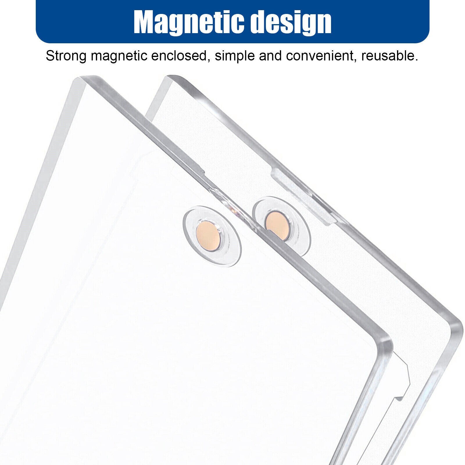 30-200 HeavyDuty Magnetic Trading Card Holders 35pt One-Touch Hard UV Protection