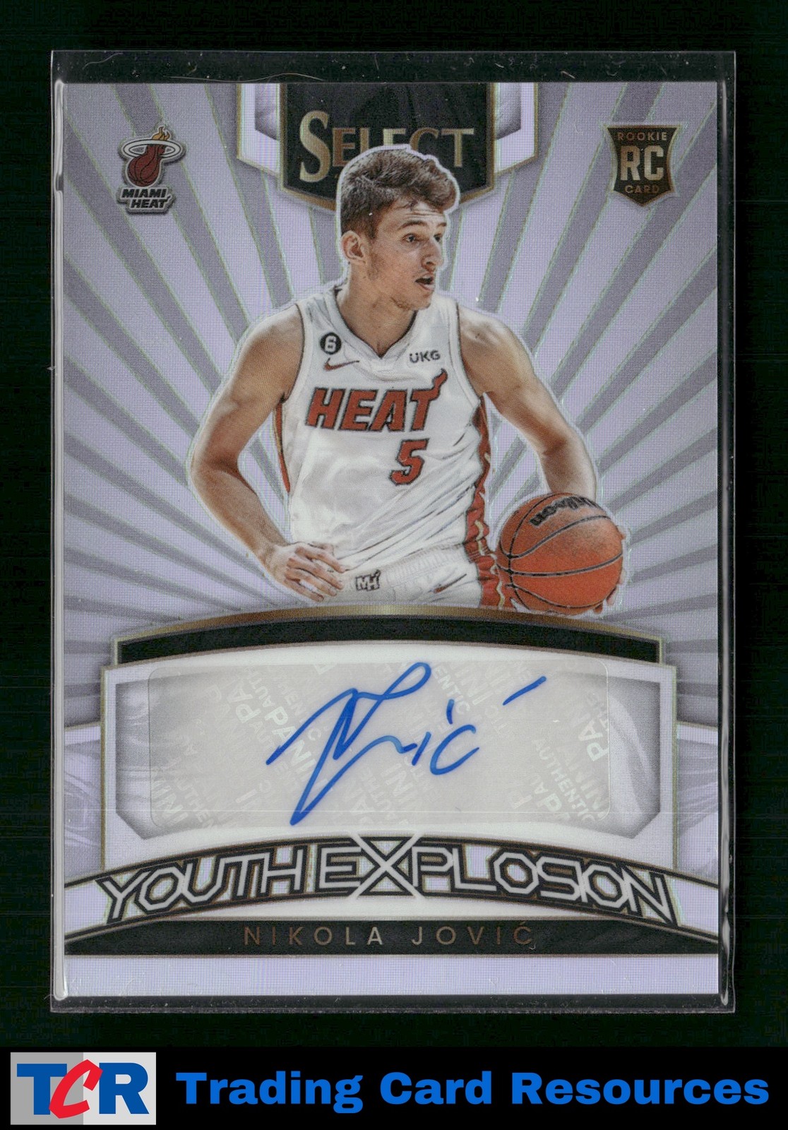 2022-23 Panini Select #YES-NKJ Nikola Jovic Youth Explosion Signatures