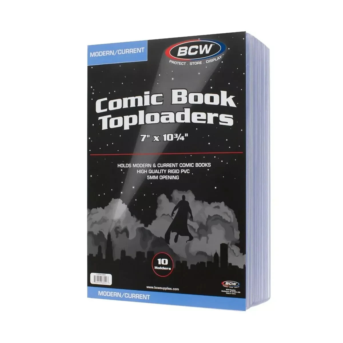20 BCW Comic Book TopLoaders (Current/Modern) Plastic Comic Book Top Load Holder
