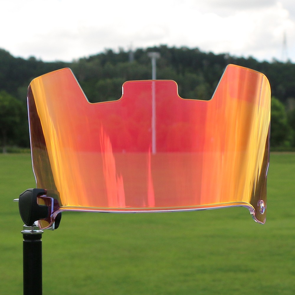 Universal American Football Helmet Visor Rainbow Chrome Eye Shield Visor & Clips