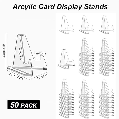50 Card Stand Trading Card Stands Baseball Display Stand Holder